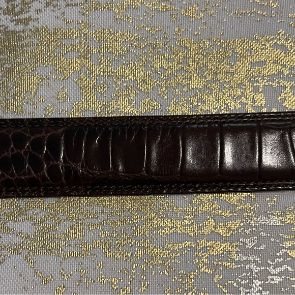 LAUREN RALPH LAUREN WOMENS GENUINE ITALIAN LEATHER BELT SIZE SMALL BROWN - Picture 3 of 13
